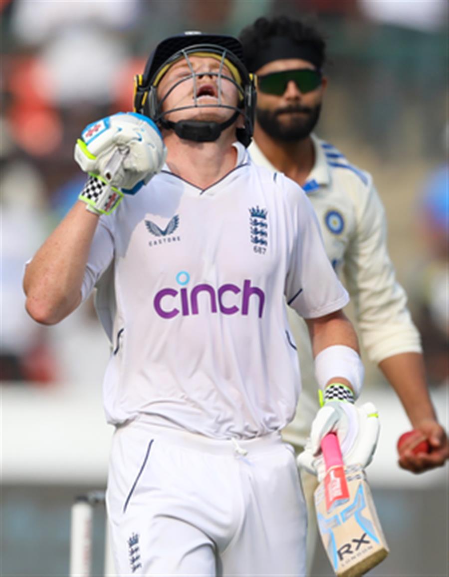 1st Test: Ollie Pope bowled for a magnificent 196 as England set India target of 231 runs
