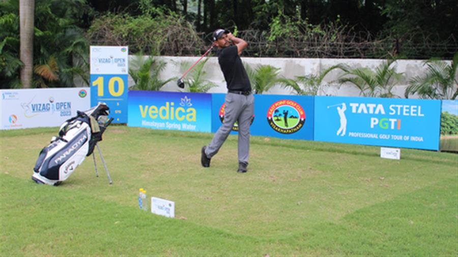 Golf: Akshay Sharma shines in round two, takes three-shot lead at Vizag Open