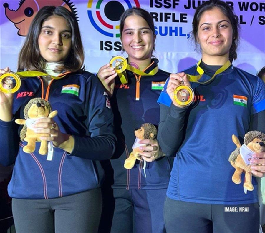 Asian Games: India bags gold in Women's 25m Pistol shooting; silver in Women's 50m Rifle 3-positions